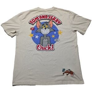 TOM and‎ JERRY OUCH x SHOE PALACE - Men 2XL Khaki Double-Sided T-Shirt